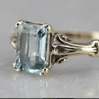 Ofertas винтажный античный серебряный покрытие, циркон, кристалл, кольцо для женщин обручальные кольца вечерние свадебные кольца ювелирные изделия ручной работы аксессуары