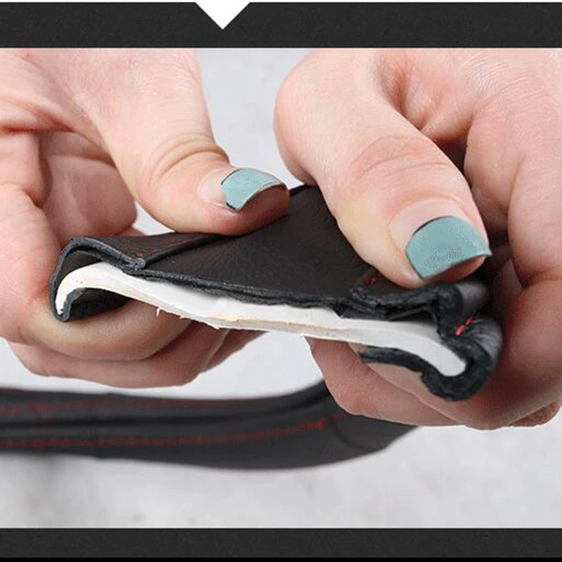 Чехол на рулевое колесо кожаный чехол автомобильные аксессуары 38/36/39 см для Ford Focus