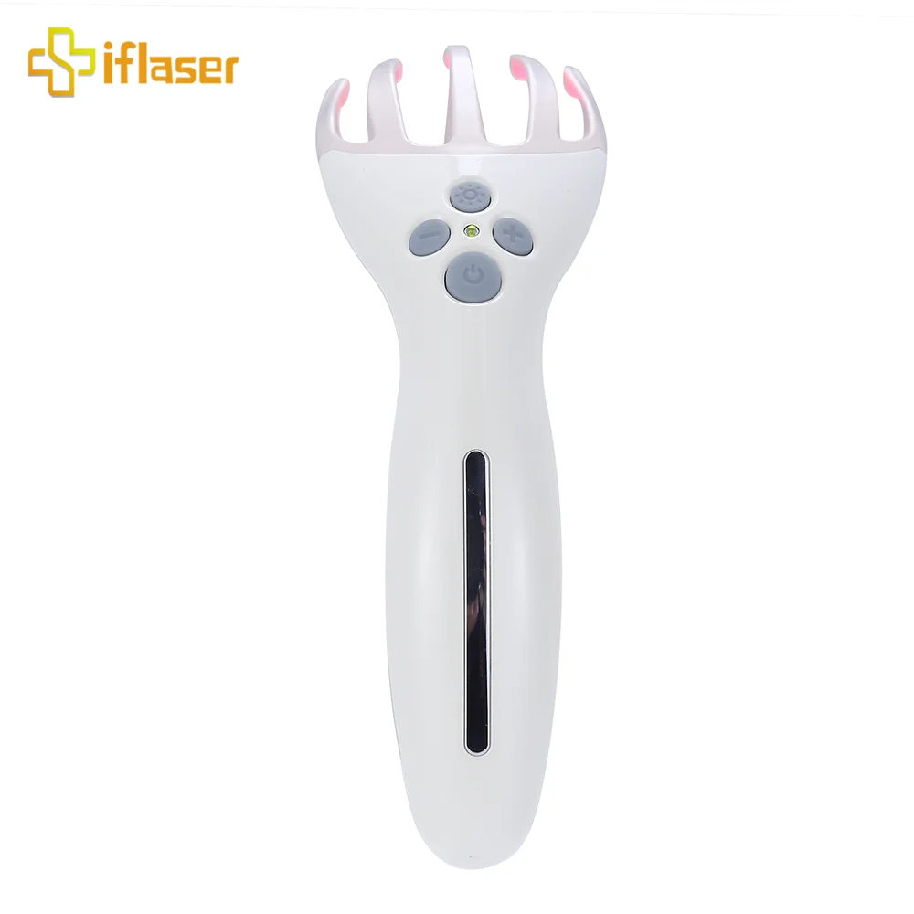 

home use beauty machine comfortable led heating vibration wireless waterproof scalp electric head massager