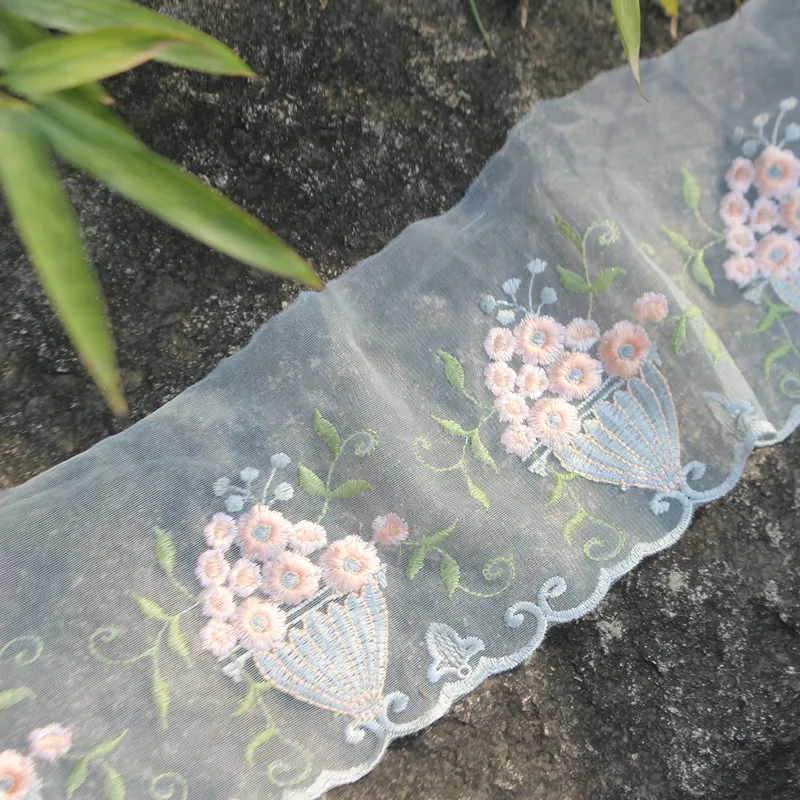 DONGCAI Цветочная кружевная отделка лентами шитье вышитая ткань сделай сам шляпа