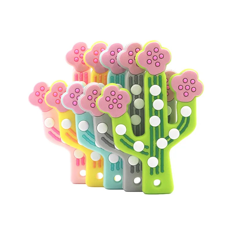 Силиконовый Прорезыватель для зубов кактус 1 шт.|Детские прорезыватели| |