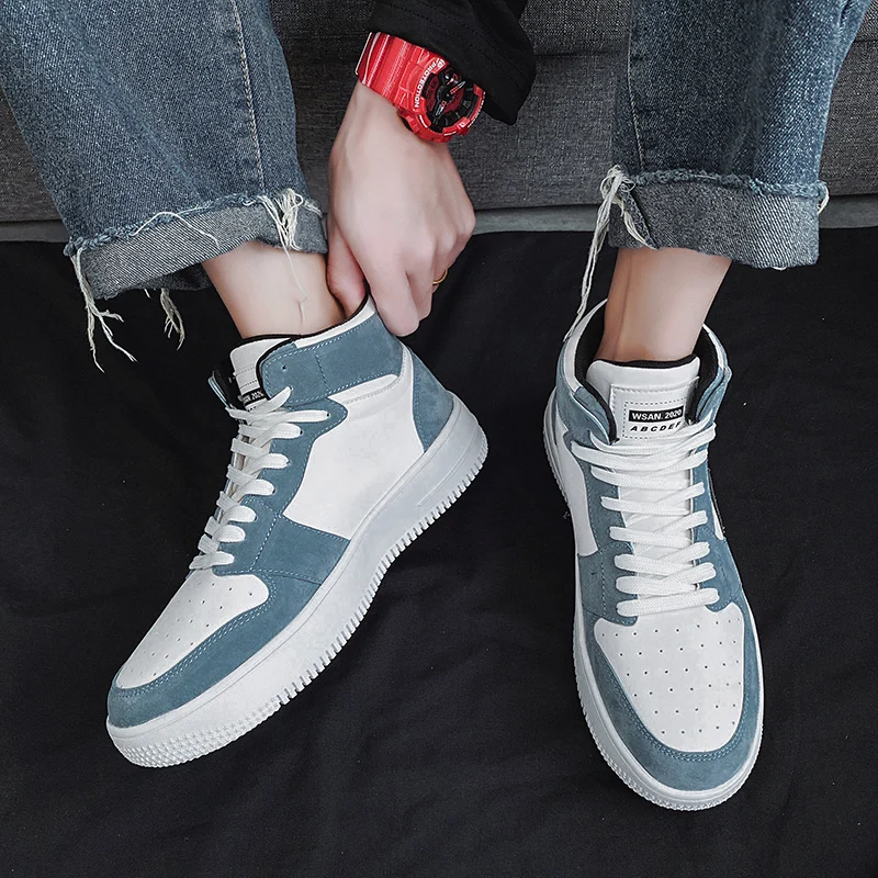 

Brand Fashion Men's Casual Shoes Men's High-top Sneakers Outdoors Comfortable Sport Zapatos De Hombre Footwears Hot Style 39-44