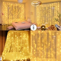 3m led curtain garland on the window usb string lights fairy festoon with remote christmas wedding ramadan decoration for home