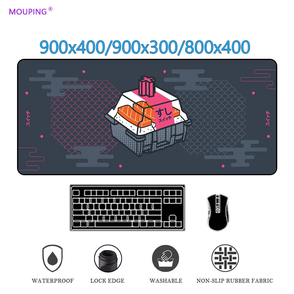 

Rubber Mouse Pad Xxl Kulermats Input Universe Sushi Suitchi Table Mats Carpet Mousepad Xl Pc Accessories Gaming Mat DropShipping