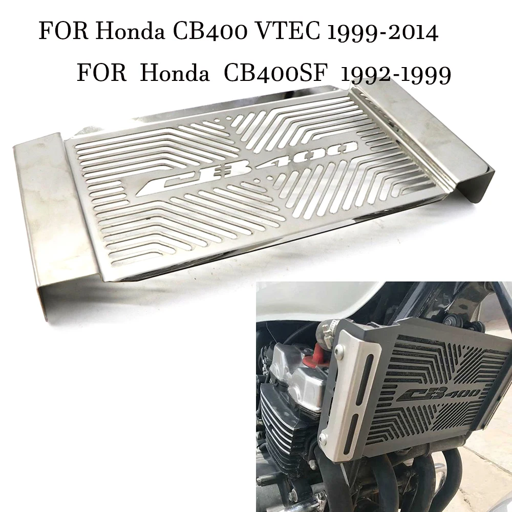 Нержавеющая сталь мотоциклетный радиатор бак для воды защитный чехол HONDA CB400 VTEC