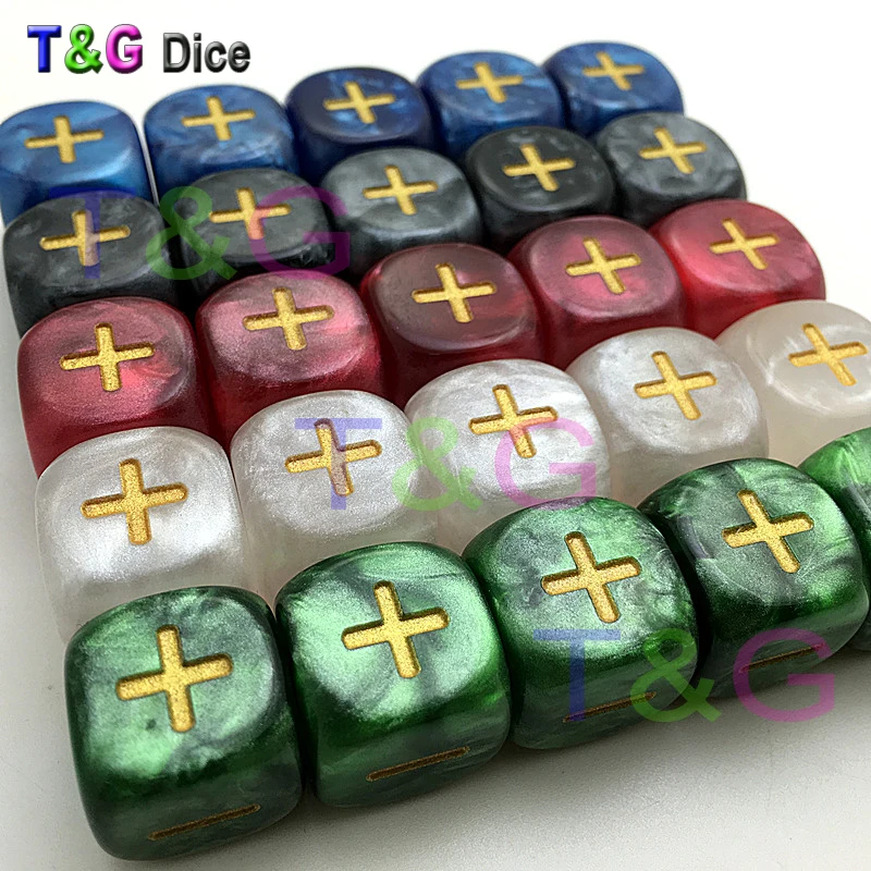 Новый высококачественный 6 шт./компл. 5 цветов 16 мм Fate or Fudge Dice два &quot+&quot &quotпустые