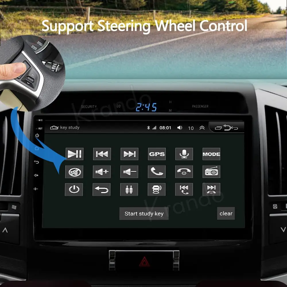 Автомобильная Мультимедийная система Krando автомагнитола с сенсорным IPS экраном 9