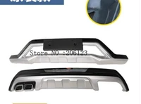 car styling2015 2018 for hyundai tucson abs front rear bumper protector skid plate coverrear bumper guard protector skid plate