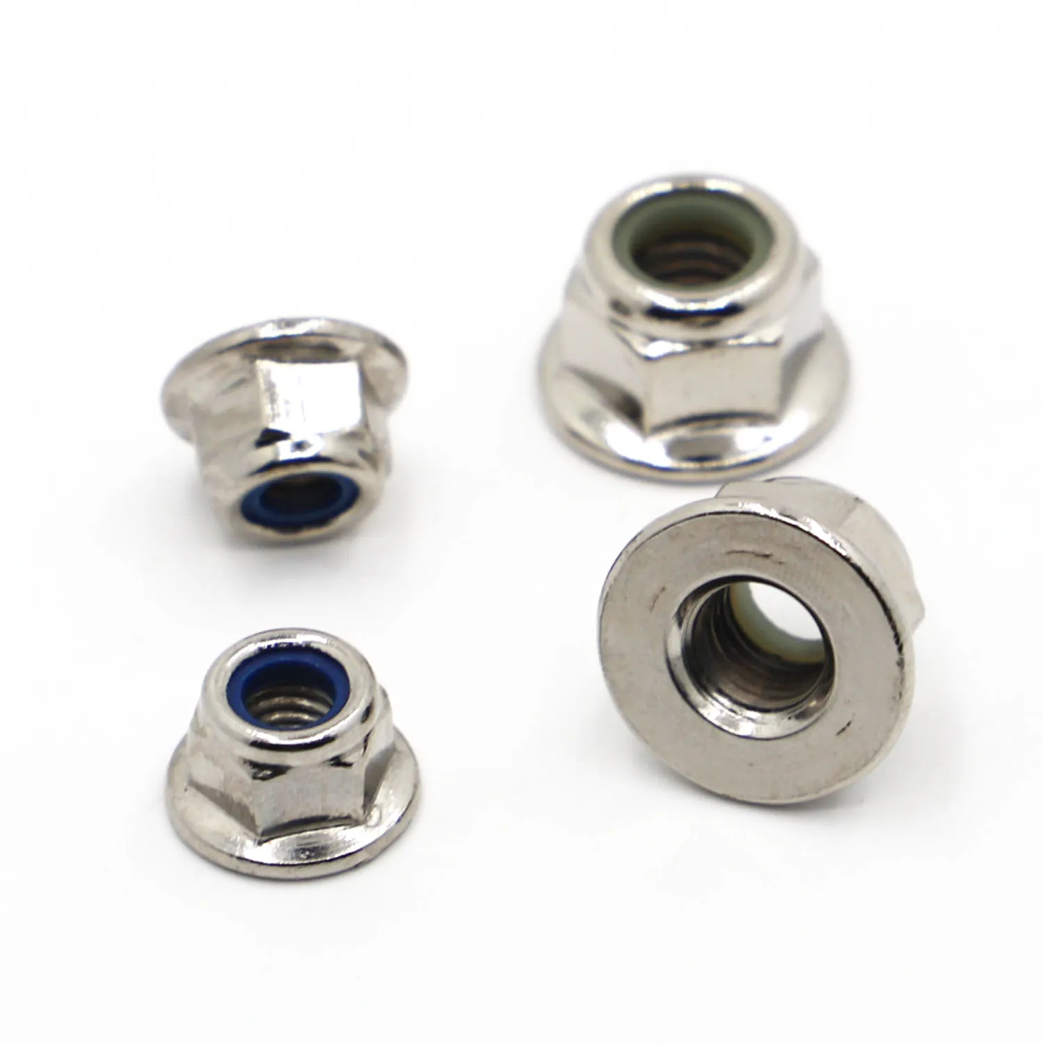 10 шт. никелированная углеродистая сталь метрическая резьба нейлоновая вставка