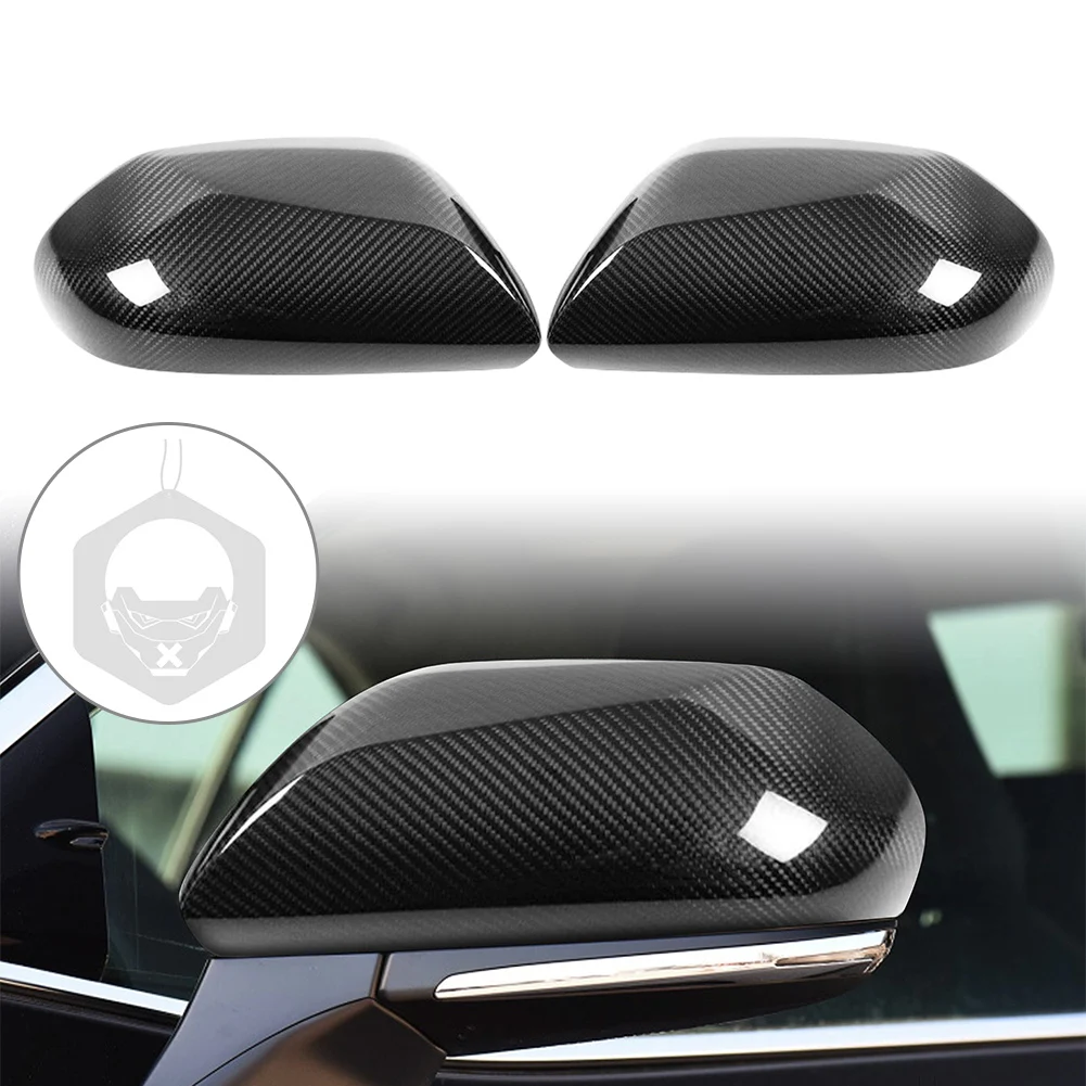 

For Toyota Camry LE SE XLE XSE 2018-2020 Car Side Mirrors Rearview Mirror Cap Covers 100% Carbon Fiber 1Pair Left Drive