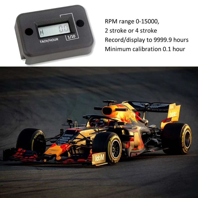 

Tach Vibration Hour Meter Hour Counter RPM Counter Waterproof, Wireless