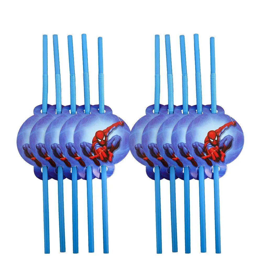 Украшения для дня рождения В Стиле Человека-паука бумажная тарелка чашек