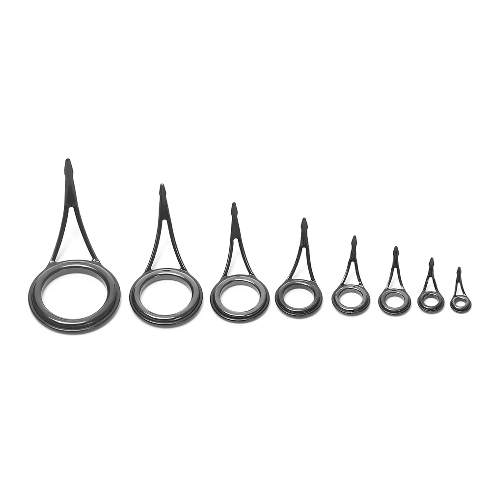 Направляющие для удочек из нержавеющей стали 5 шт. овальные керамические