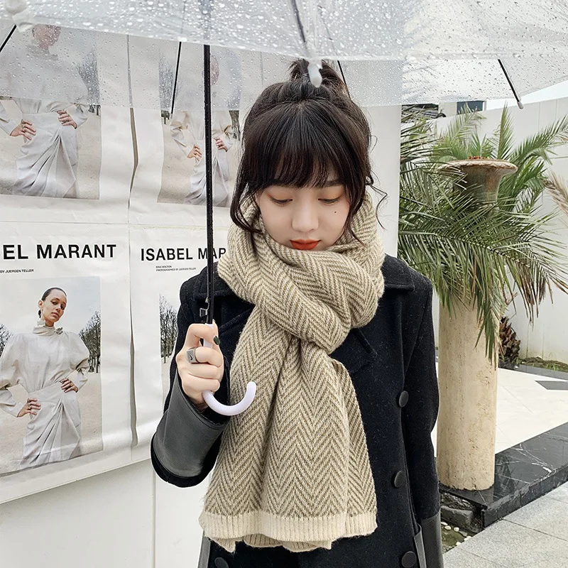 Супер Качество Италия большой размер шарфы женские длинные кашемировые зимние