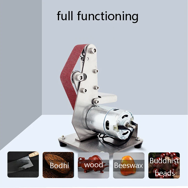 

Горячая Распродажа Мини DIY ленточно-шлифовальный станок абразивный Ремни мясорубку полировки C44