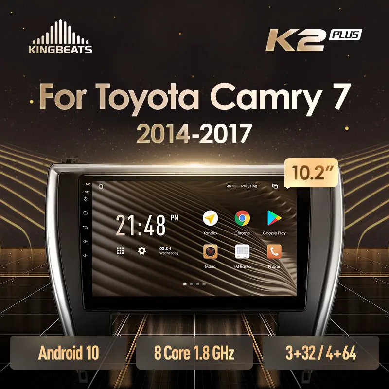 KingBeats штатное головное устройство For Toyota Camry 7 XV 50 55 2014 2017 GPS автомагнитола на