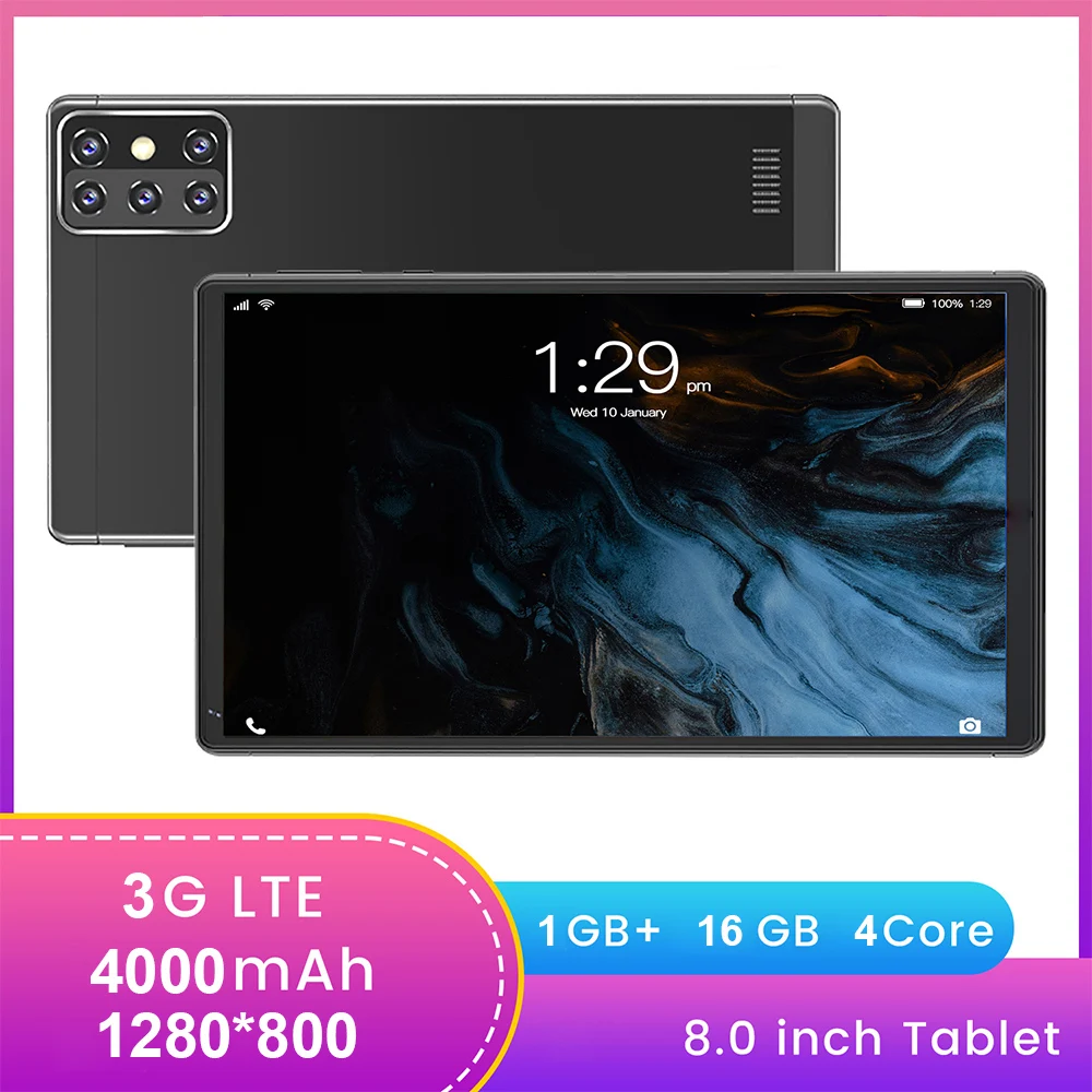

Планшет на Android, четыре ядра, экран 8 дюймов, 1 Гб + 16 Гб
