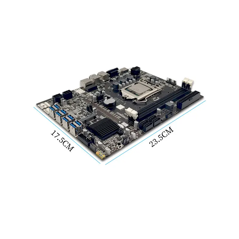New TF B75-USB Mining Motherboard LGA115 DDR4 Support CPU+SATA DVI for Miner Dropship BTC Machine Bitcoin |