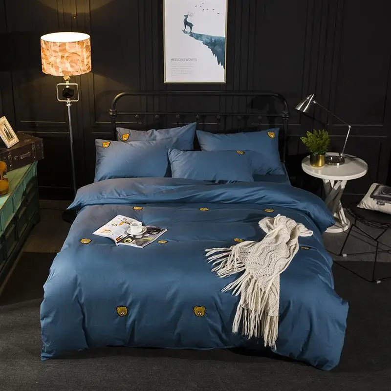 42 вышивка постельное белье хлопок Пододеяльник односпальный полутораспальный