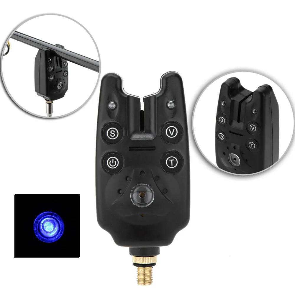 

3pcs/Set Blue LED Wireless Fishing Bite Alarms for Fishing Rod Water Resistant Adjustable Tone Sensitivity Sound Fishing Alert