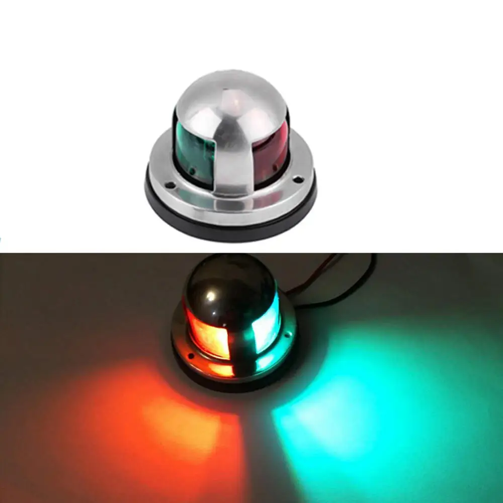 

Stainless Steel 12V LED Bow Navigation Light Red Green Sailing Signal Light for Marine Boat Yacht Warning Light