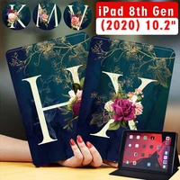 tablet case for apple ipad 8th 2020 7th 10 2 inch pu leather stand cover case free stylus