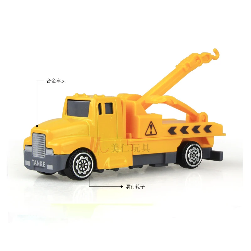 Игрушечный инженерный грузовик 1:60 из сплава кран экскаватор миксер мини-модель