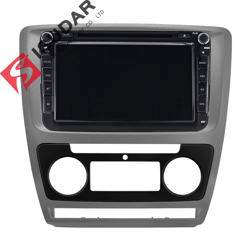 ISUDAR 2din Авторадио Fascia Для Skoda Octavia 2 2010 2013 аудио стерео панель монтаж комплект