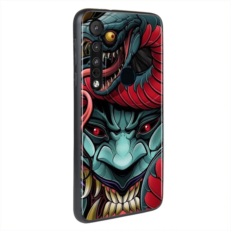 

Japanese Style Mythology Ghost Art For Motorola Edge G Stylus 5G G8 G9 Play Power Lite One Huper Marco Fusion Plus Phone Case