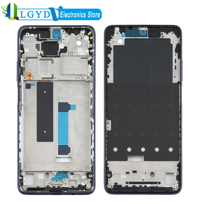 

Оригинальный передний корпус LCD Рамка рамка пластина для Xiaomi Redmi Note 9 Pro 5G M2007J17C