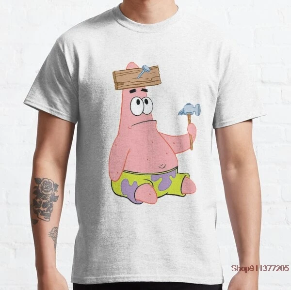 

Patrick Star short sleeve 100% cotton men T shirt casual summer loost men tshirt cool o-neck t-shirt male men tee shirt