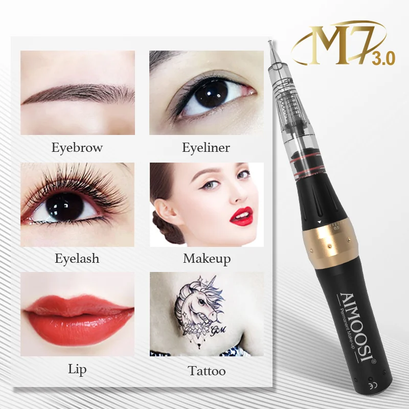 

Aimoosi M7 Professional for permanent makeup machine for Lip Eyebrow&Eyeliner tattoo machine and needle High quality
