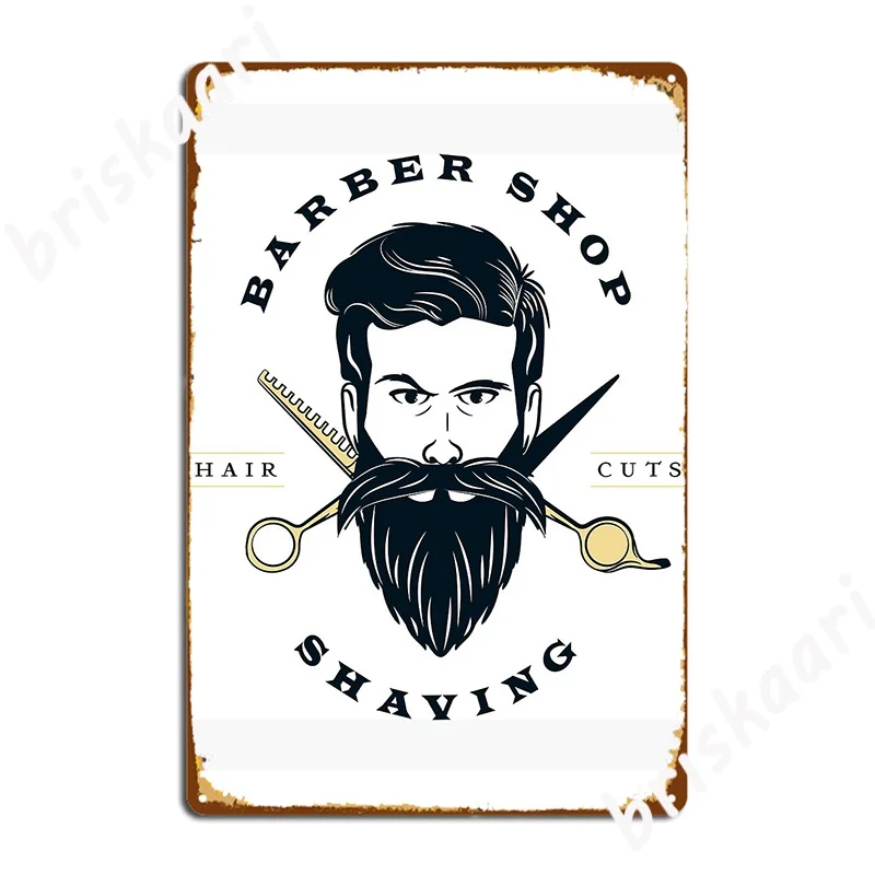 

Barber Shop Metal Sign Wall Decor Cinema Kitchen Funny Kitchen Tin Sign Poster