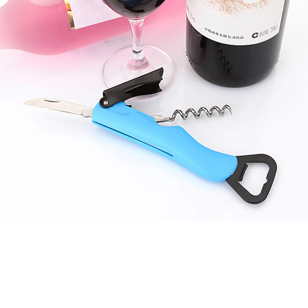 4 in1 Stainless Steel Wine Beer Bottle Opener Corkscrew Multifunction Portable Wine Opener Kitchen Bar Tools Accessories