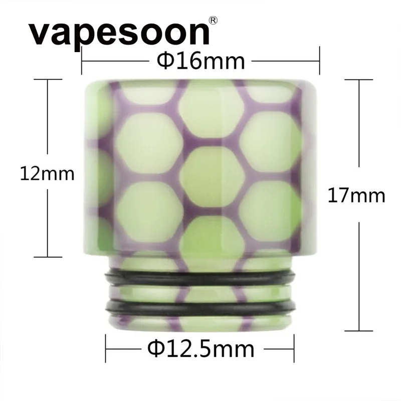 

810 Drip Tip Luminous in Dark for TFV8 big baby X-priv I-Priv Kit TFV12 prince I just 3 etc All 810 Thread