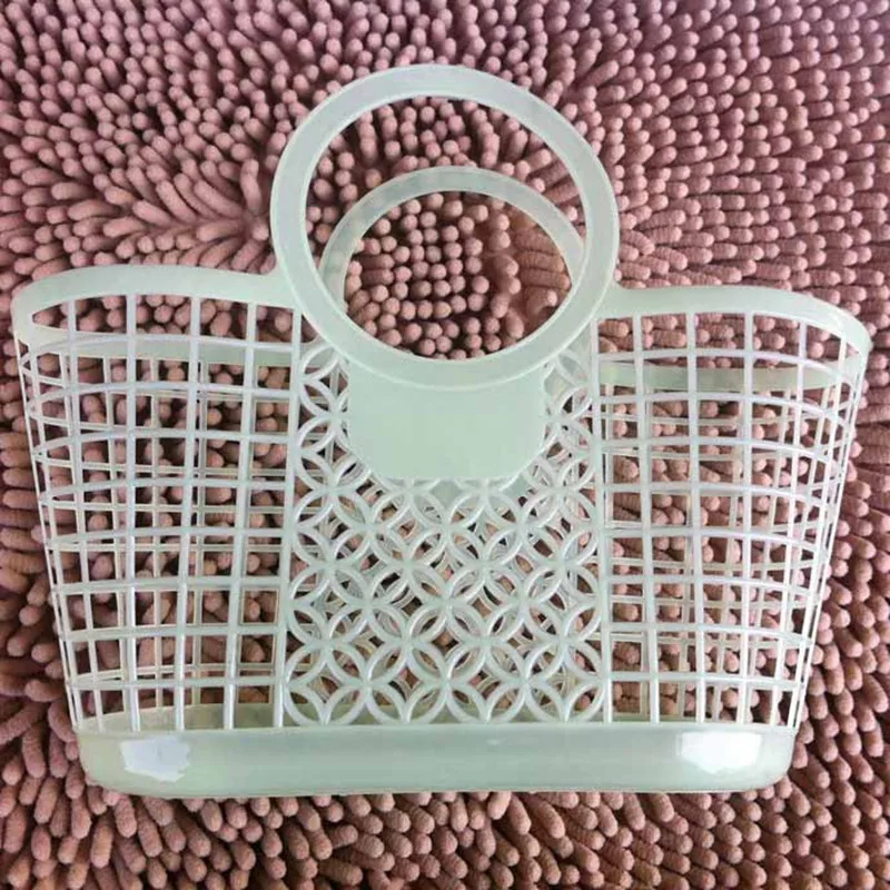 2017 самая дешевая мягкая ручная пластиковая корзина для покупок овощей