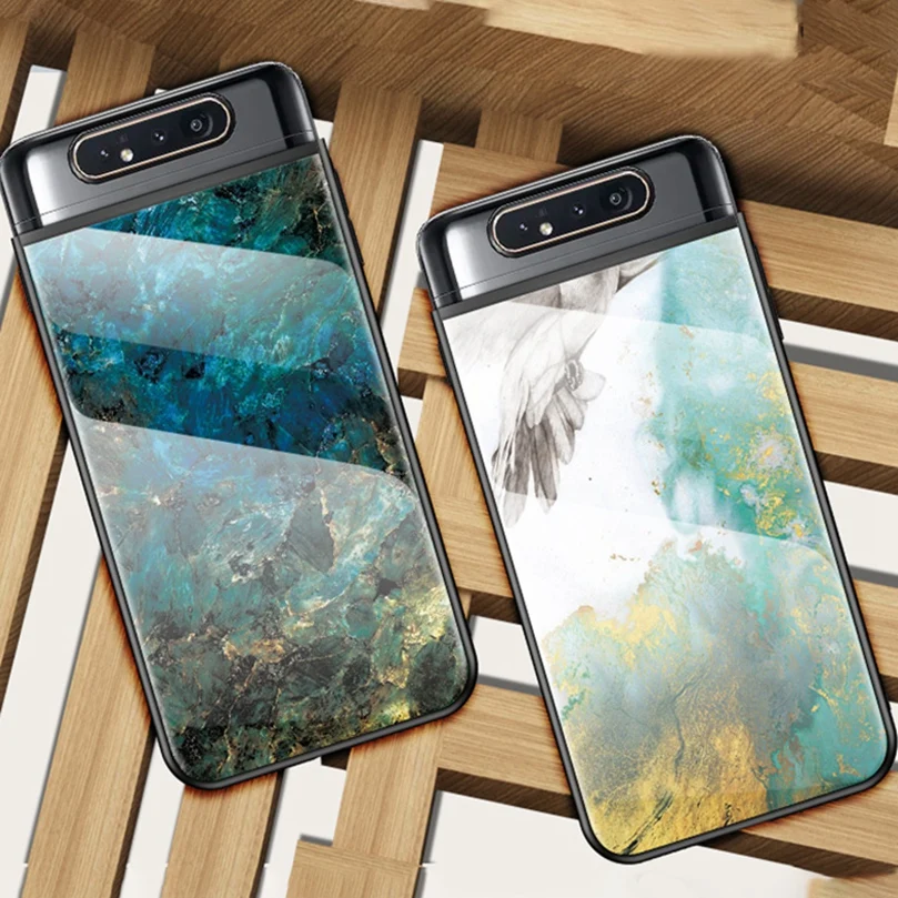 Роскошный Мраморный чехол для Samsung Galaxy A80 A82 5G A7 2018 J6 J4 Plus A9 A8 A6 J3 J7 Prime J5 Pro 2017 A52 A51 A72 4g