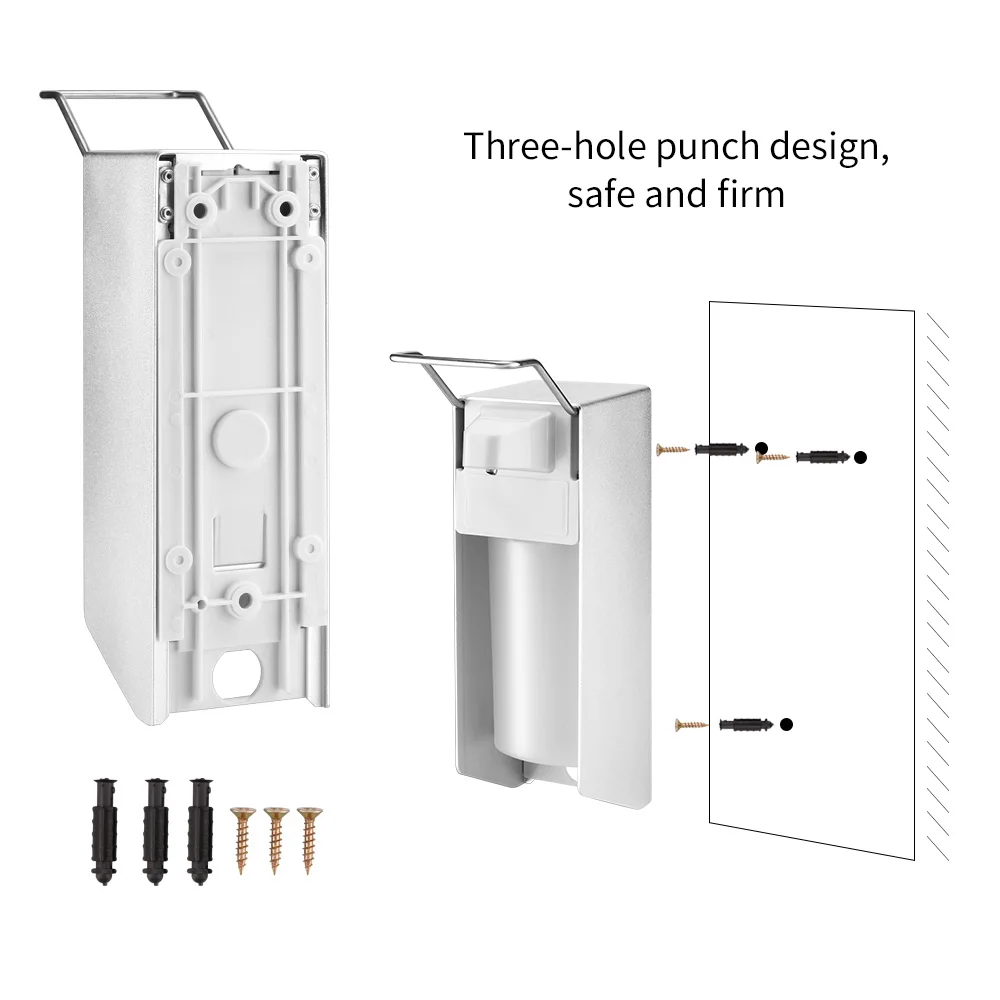 Диспенсер для мыла настенный алюминиевый дезинфицирующий 500 мл|Наборы