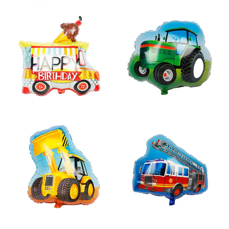 1 шт. Трактор БУЛЬДОЗЕР Фольга воздушные шары мороженого автомобиля Воздушный