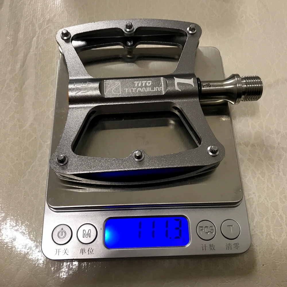 

2020 Hot Sale Ultralight Titanium Alloy Bicycle Pedal Road Mountain Bike DU 4 Bearing Pedals Titanium Shaft Pedals Accessories