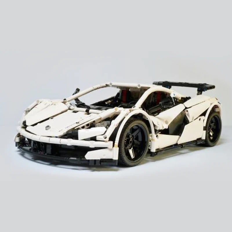 C262 With Motor BulidMOC ICARUS Supercar строительные блоки игрушка совместима с 42056 MOC 4562 city technic mlaren P1 приложение RC модель автомобиля Кирпичи Игрушки - Цвет: C262 With Motor