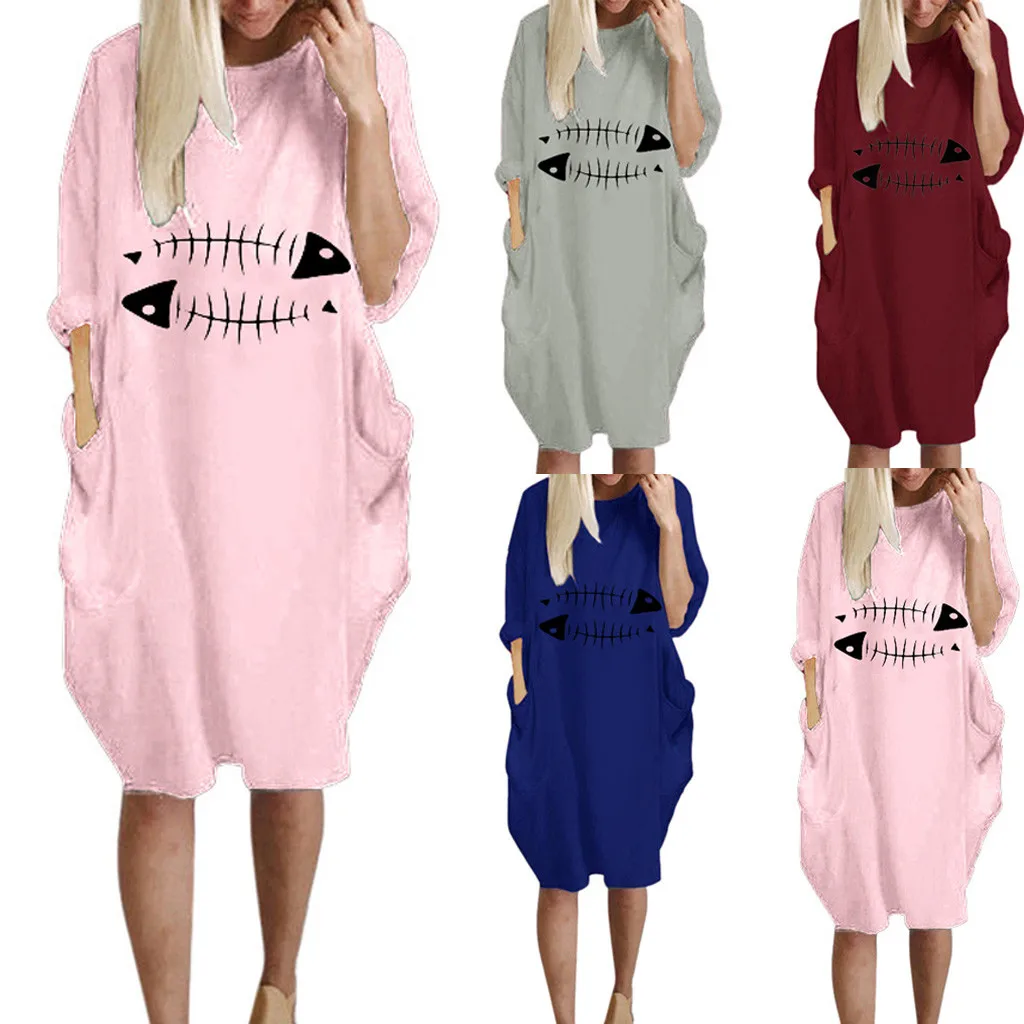 Женские длинные толстовки с длинным рукавом принтом вырезом лодочкой