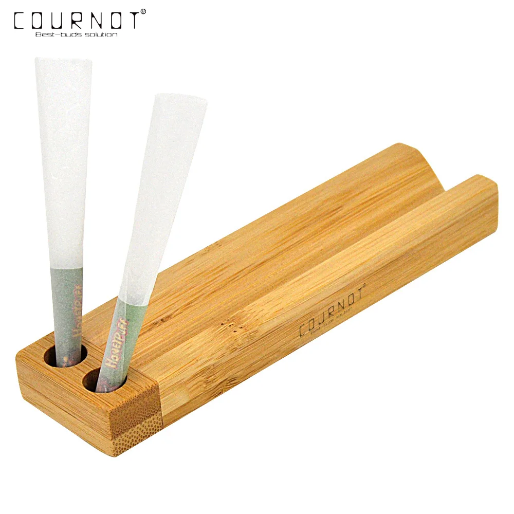 

Bamboo The Ultimate Tabler Rolling Aid V Block -Rolling Paper Cradle Stand Double Pre-Rolled Cone Holders Rolling Papers Tools