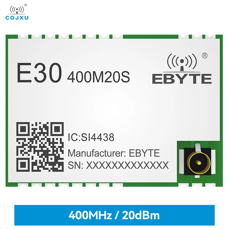 

COJXU SI4438 rf модуль 433/470 МГц SPI расстояние 2,5 км 20 дБм полудуплексный интегрированный приемник приемопередатчика SMD