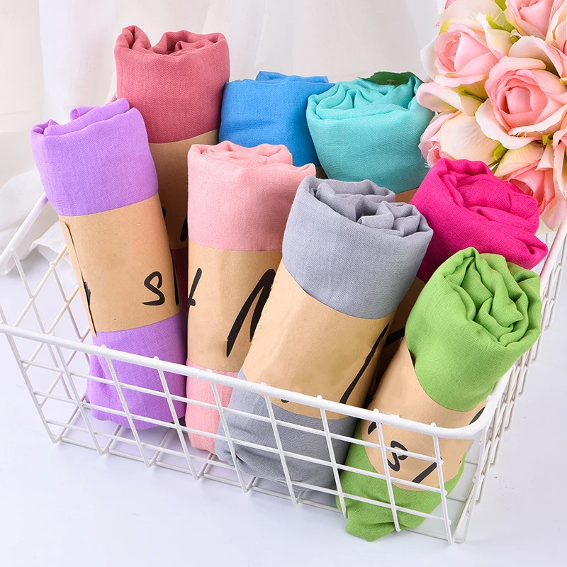 Шарф тонкий женский дизайнерский Тёплый головной платок из пашмины шали бандана