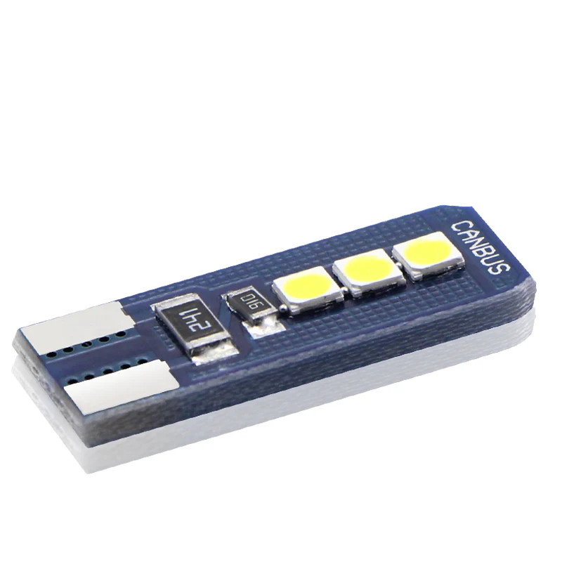 10 шт. авто светодиодный T10 CANBUS 194 W5W 6 Smd 3030 Подсветка регистрационного номера Белый