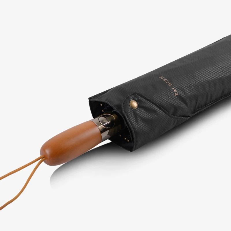 

Large Black Rain Umbrella Men Wooden Handle 120cm Automatic Umbrellas 12 Ribs Windproof Big Golf Folding Umbrella Paraguas Gift