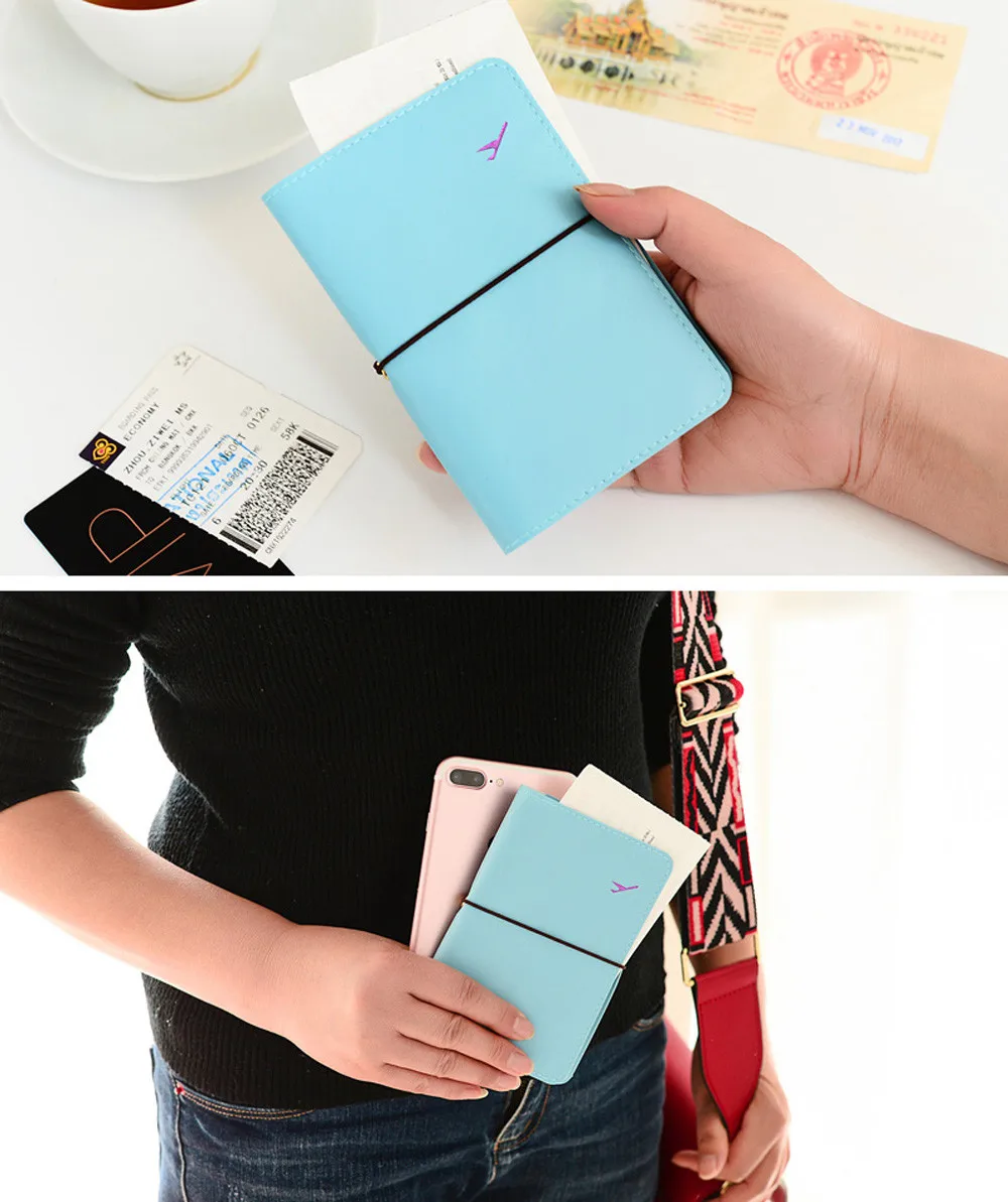 Хит продаж кошелек для паспорта держатель путешествий кредитный ID паспорт карта