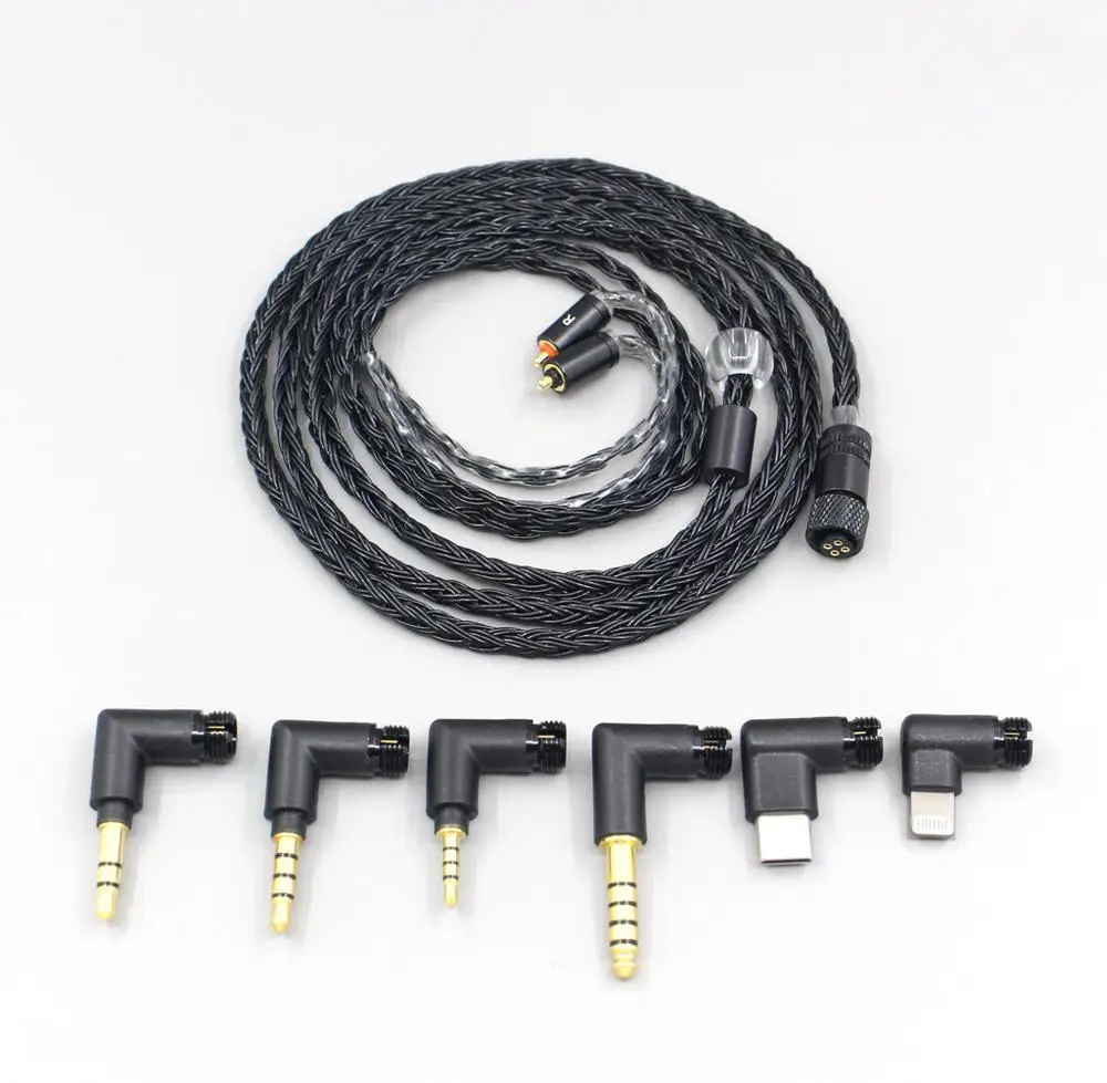 

16-ядерный черный Восьмиядерный кабель LN006962 с отличным разъемом «Все в 1» для наушников UE Live UE6Pro Lighting SUPERBAX IPX