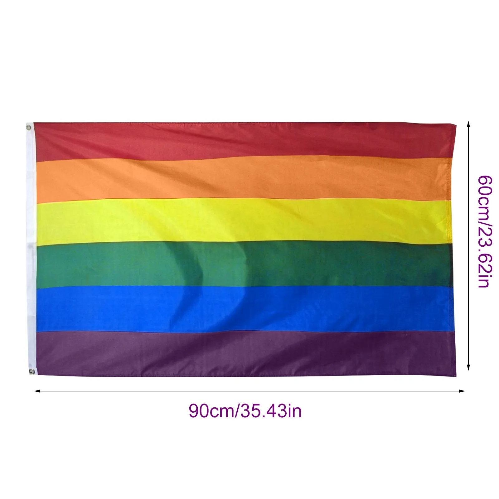 

Suitable For Hand Holding Or Outdoor Hanging Rainbow Flag Symbolizing Lgbt Pride 150x90cm Flags Accessories
